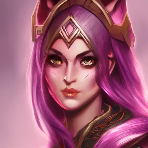 Image similar to portrait of a female high elf with magenta eyes and dark hair, digital art dnd beyond trending on art station 8 k