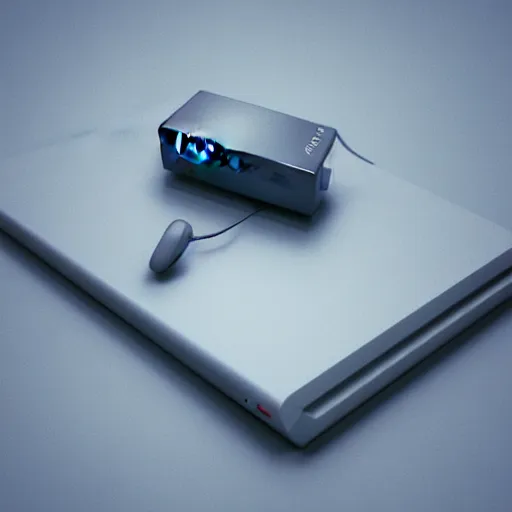 Image similar to an isometric cute 3 d low - poly render of a sony walkman, soft lighting, unreal engine 5