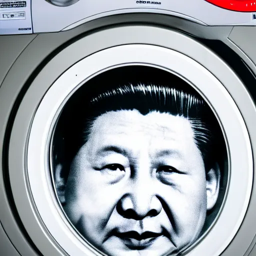 Image similar to xi jinping stuck in the washing machine