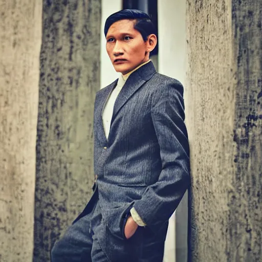 Prompt: outdoor portrait of jose rizal as a young man in 2 0 2 0, 3 0 years old wearing stylish modern clothes, photo taken in 2 0 2 0, detailed, 3 5 mm digital photo, award winning photography