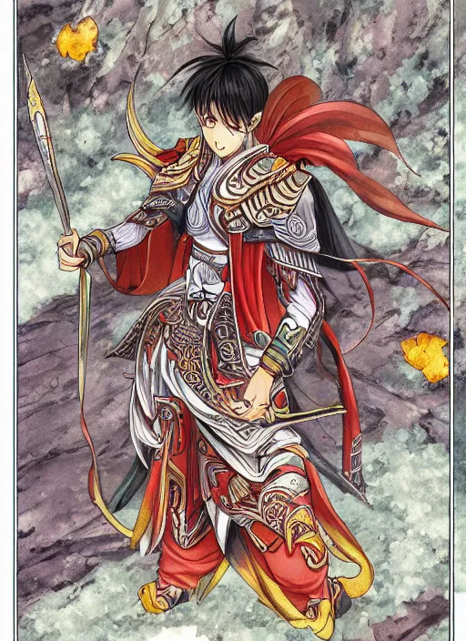 Image similar to xianxia hero, detailed, intricate, full color manga illustration