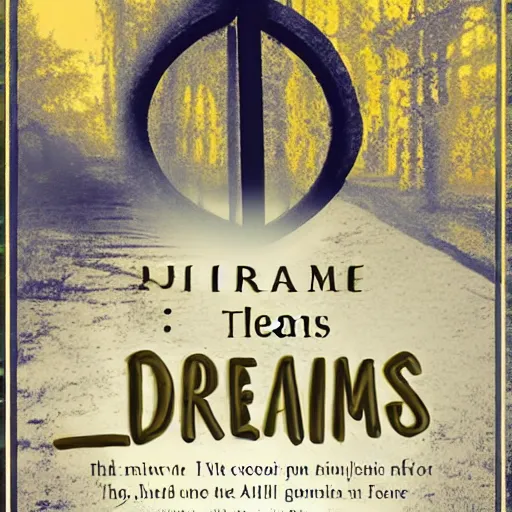 Prompt: a book cover for a book with the title lated dreams
