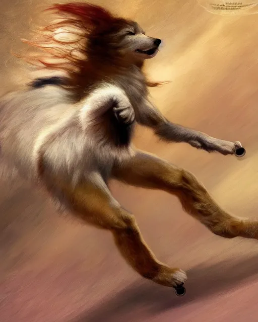 Image similar to an athletic white female anthro wolf skating at a roller derby, 4 k, furaffinity, fursona, trending on artstation, energetic, speed, motion blur, by gaston bussiere, craig mullins, sakimichan, gustav klimt, artgerm, greg rutkowski, alphonse mucha