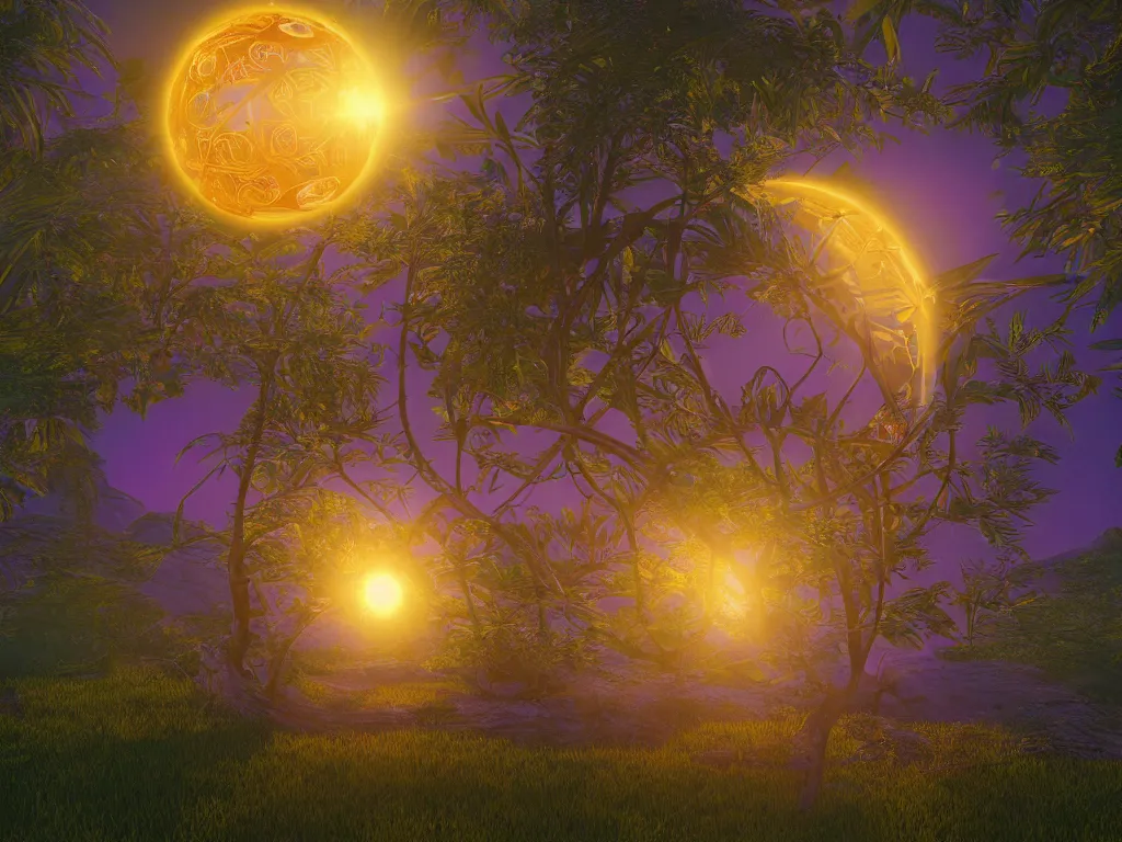 Prompt: the orb of time, sunlight study, art nouveau, by albert bierstadt and ( ( ( ( lisa frank ) ) ) ), 8 k, sharp focus, octane render, ( ( ( ( kauai ) ) ) )