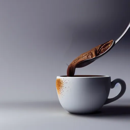 Image similar to : spilling cup of coffee on computer unrealengine ,cinematic, hyper realism, high detail, octane render, 8k