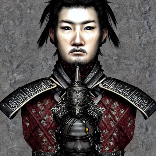 Image similar to Male Victorian Gothic Samurai, hd, intricate, dark souls, 8k, digital art