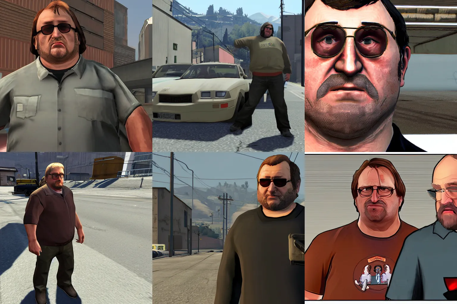 Prompt: Gabe Newell in gta v