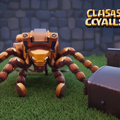 Prompt: a clash royale unit model of a mechanical scorpion, 3d, 8k, very detailed