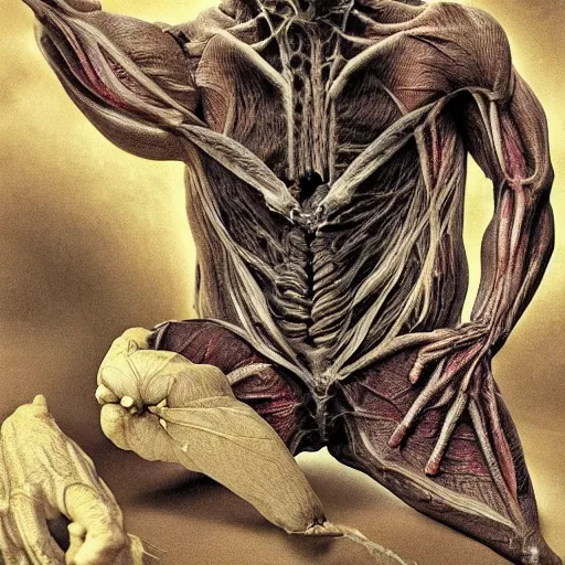 Prompt: portrait of Pikachu as a demonic creature with translucent skin, visible muscles and veins and arteries and bones and spines and nerves, beautiful detailed intricate insanely detailed octane render, 8k artistic photography, photorealistic, chiaroscuro, by David Cronenberg, Raphael, Caravaggio