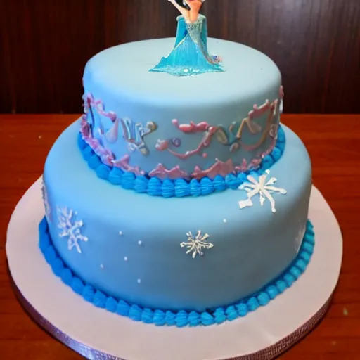 Image similar to elsa birthday cake