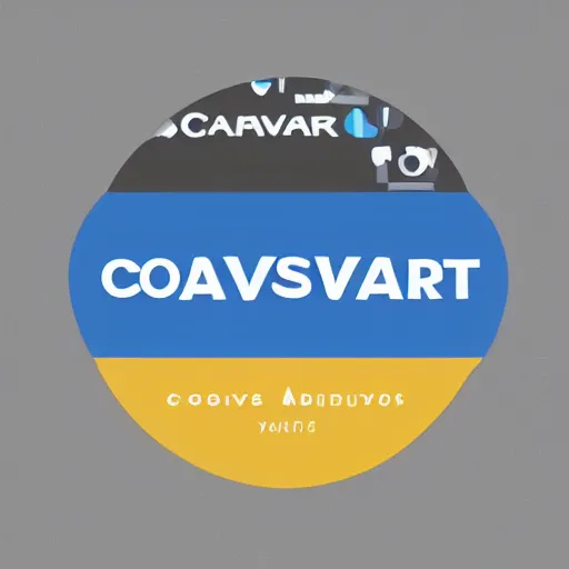 Image similar to logo of software company, canvas