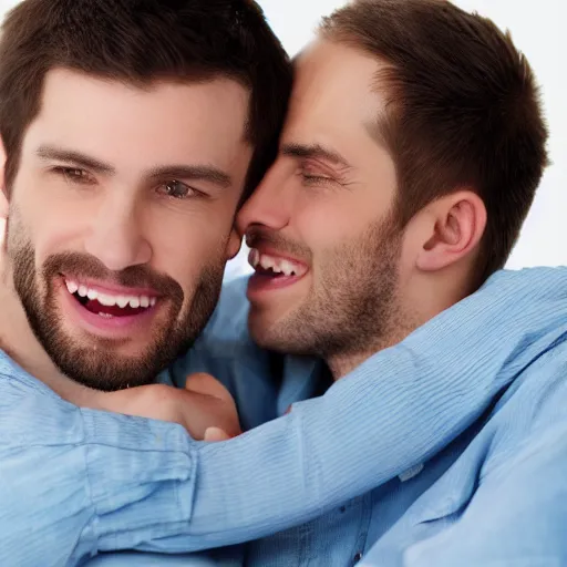 Prompt: two men loving each other, highly detailed, 8K High Definition, expressionism