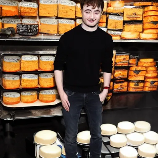 Image similar to Daniel Radcliffe invents magic cheese,