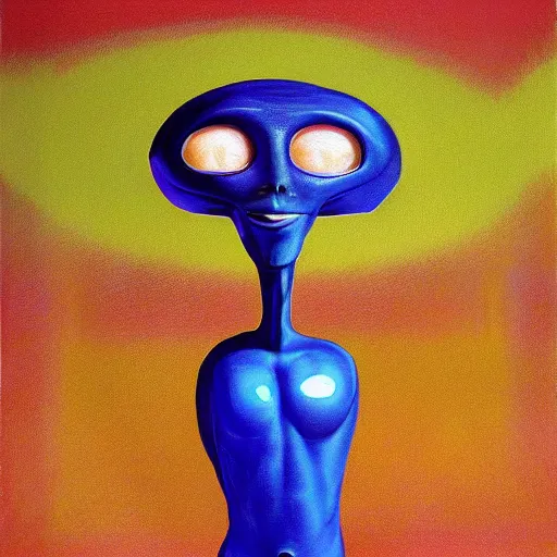 Image similar to alien by wayne thiebaud