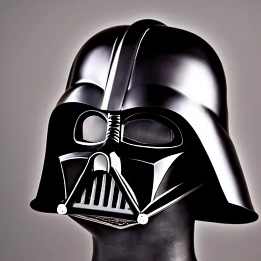 Prompt: darth vader's helmet made in the middle ages, studio photography