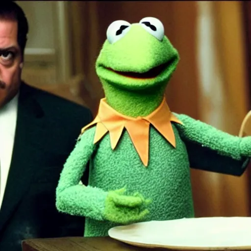 Image similar to a still of the muppets in the sopranos,