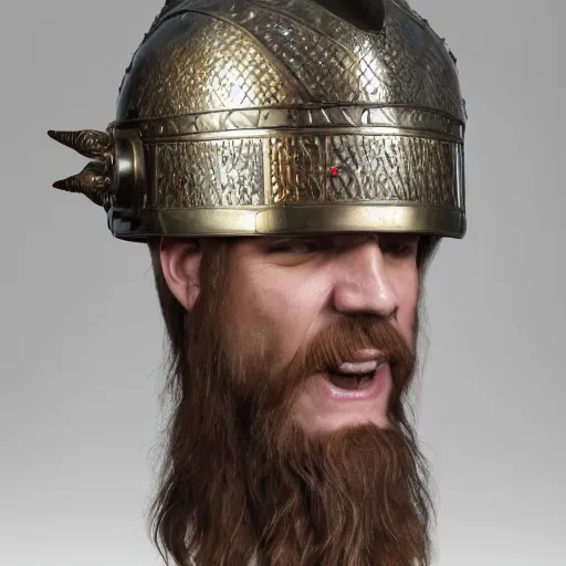 Image similar to a spangenhelm, a viking helmet, historically accurate, 8 k resolution, high detail high coherency, studio lighting, national greographic artifact lighting.