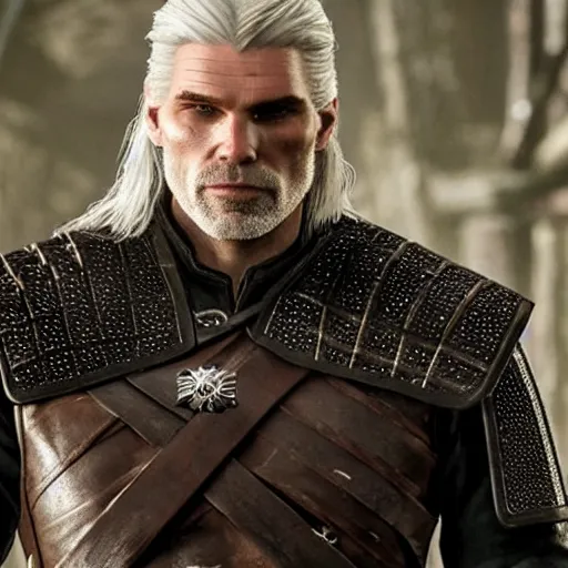 Image similar to anson mount as geralt