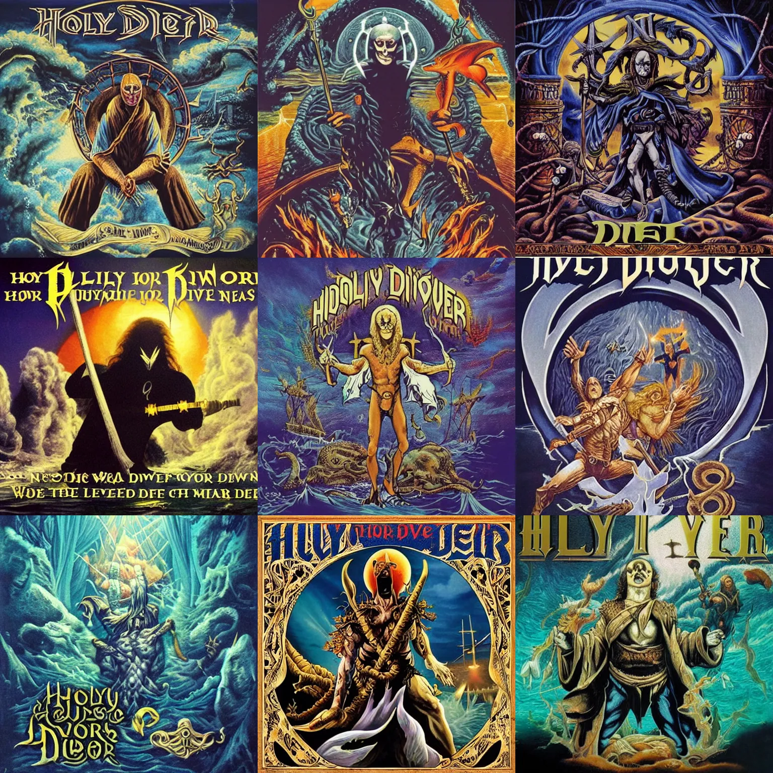 Prompt: holy diver you've been down too long in the midnight sea oh, what's becoming of me? between the velvet lies there's a truth that's hard as steel, yeah the vision never dies life's a never ending wheel, say holy diver you're the star of the masquerade no need to look so afraid