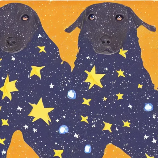 Image similar to space dogs,