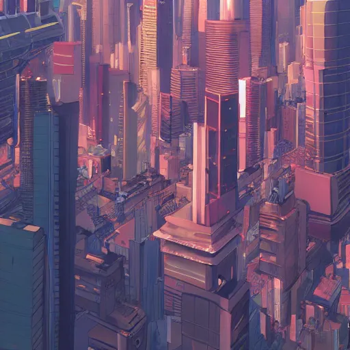 Image similar to a close up of shinjuku by makoto shinkai, beeple and james jean, aya takano color style, 4 k, super detailed, modern, 4 k, symmetrical