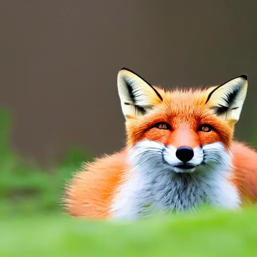 Prompt: A devious looking fox that is up to no good