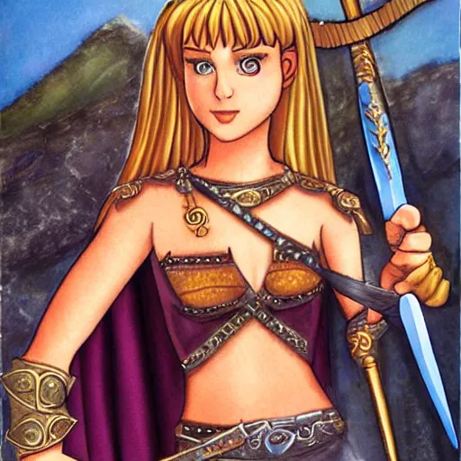 Prompt: xena the princess by titien