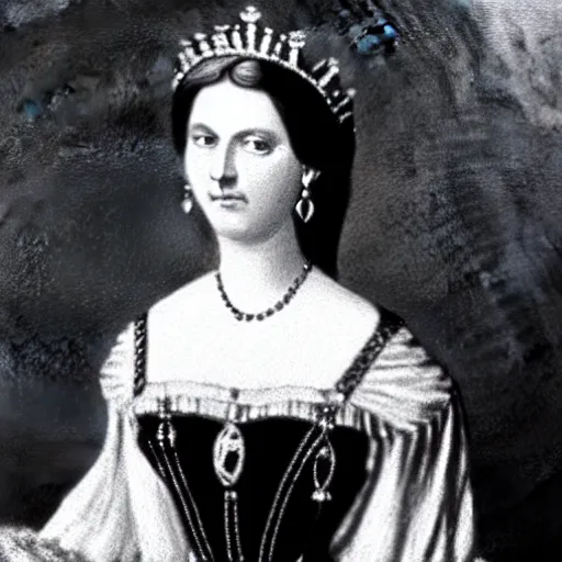 Image similar to photo of a 3 1 year old german queen, circa 1 8 6 5