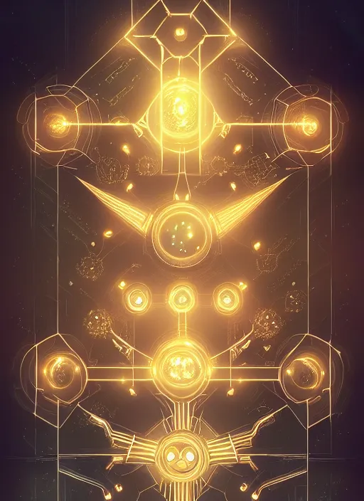 Image similar to symmetry!! product render poster treasure chest scifi, glowing lights!! intricate, elegant, highly detailed, digital painting, artstation, concept art, smooth, sharp focus, illustration, art by artgerm