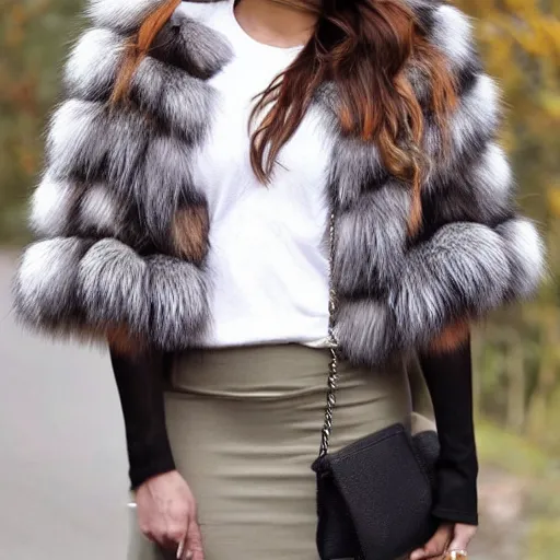 Image similar to fur coat