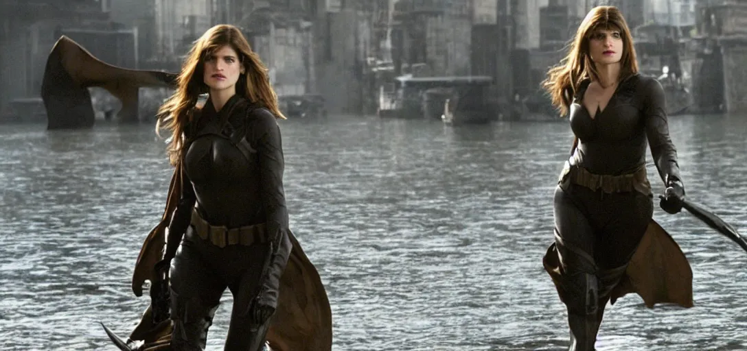 Image similar to a still of lake bell in batman begins ( 2 0 0 5 )
