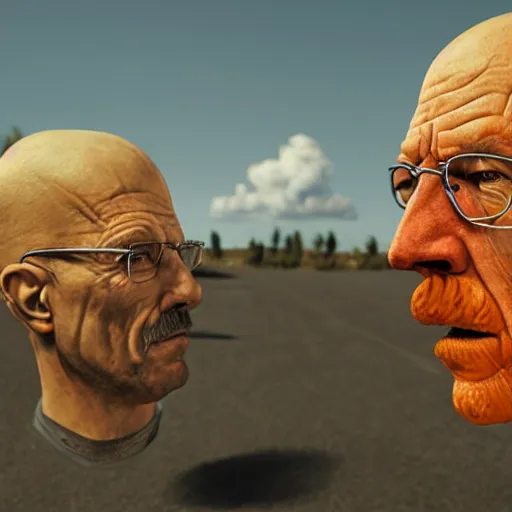 Image similar to giuseppe arcimboldo walter white, unreal engine