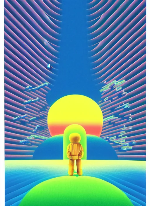 Image similar to gates to heaven by shusei nagaoka, kaws, david rudnick, airbrush on canvas, pastell colours, cell shaded!!!, 8 k