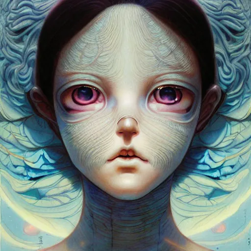 Image similar to prompt : portrait soft light painted by james jean and katsuhiro otomo, magical eyes, inspired by evangeleon anime, smooth face feature, intricate oil painting, high detail illustration, sharp high detail, manga and anime 1 9 9 0