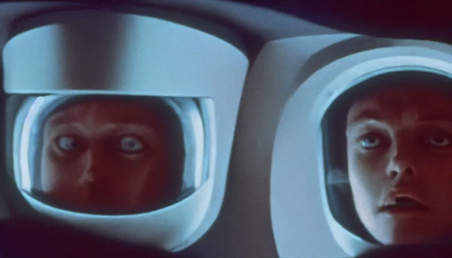 Prompt: screen shot of 2 0 0 1 a space odyssey, ambient lighting, cinematic, epic, demonic