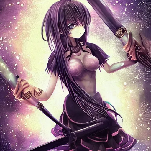 Image similar to “ anime, full body, cute, female, a slender pretty girl wielding a huge hammer, highly intricate detailed, light and shadow effects, intricate, highly detailed, digital painting, art station, concept art, smooth, sharp focus, illustration, advanced digital anime art, the most beautiful thing in the real world, so detailed that the ai drew it ”