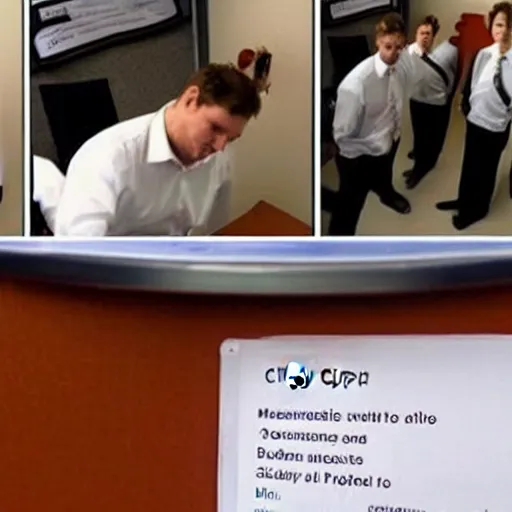 Image similar to Office Clippy on revenge spree