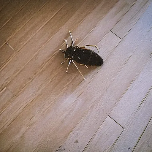 Prompt: “a bug on floor 4k”