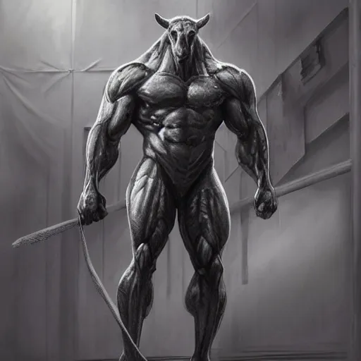 Image similar to an exaggeratedly muscular anthropomorphized horse with a magnificently muscular physique wearing detailed kevlar suit, standing in a facility, long white mane, proportionally enormous arms, equine, anthro art, furaffinity, highly detailed, digital painting, artstation, concept art, illustration, art by artgerm, greg rutkowski, ruan jia