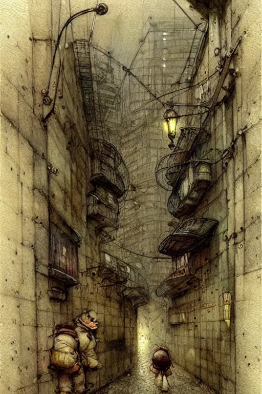 Image similar to (((((1950s underground city . muted colors.))))) by Jean-Baptiste Monge !!!!!!!!!!!!!!!!!!!!!!!!!!!