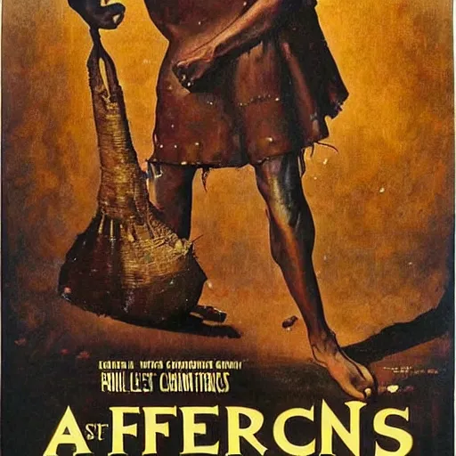 Prompt: African Chronicles, movie poster, artwork by Norman Rockwell