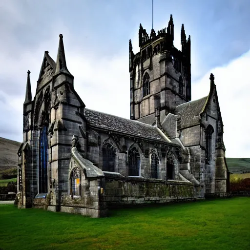 Image similar to st. conan's kirk castle, scotland