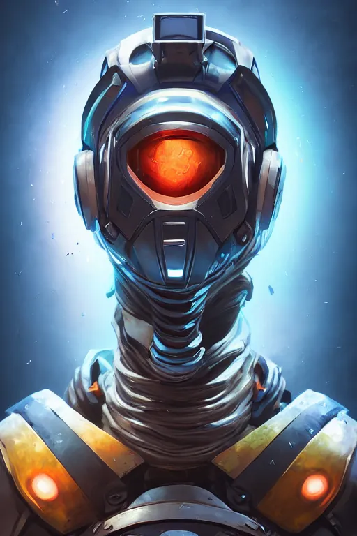 Image similar to epic mask helmet robot ninja portrait stylized as fornite style game design fanart by concept artist gervasio canda, behance hd by jesper ejsing, by rhads, makoto shinkai and lois van baarle, ilya kuvshinov, rossdraws global illumination radiating a glowing aura global illumination ray tracing hdr render in unreal engine 5