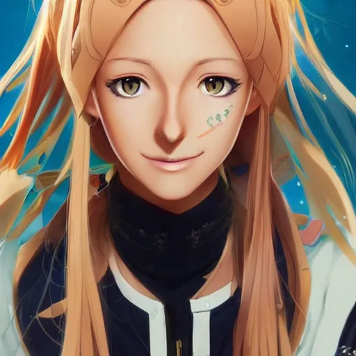 Prompt: anime portrait of blake lively as an anime girl by Stanley Artgerm Lau, WLOP, Rossdraws, James Jean, Andrei Riabovitchev, Marc Simonetti, and Sakimichan, trending on artstation