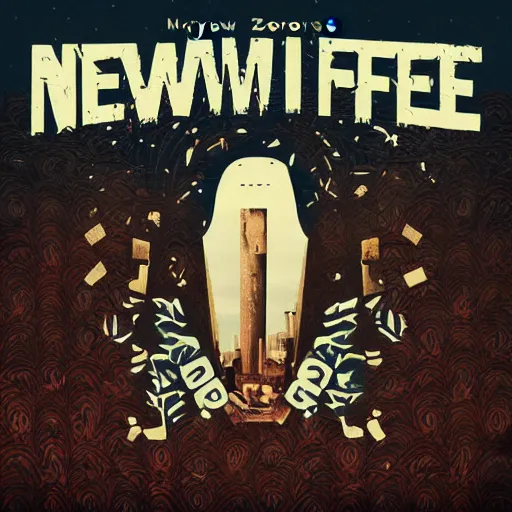 Prompt: album cover for'newfree'by zoc mora