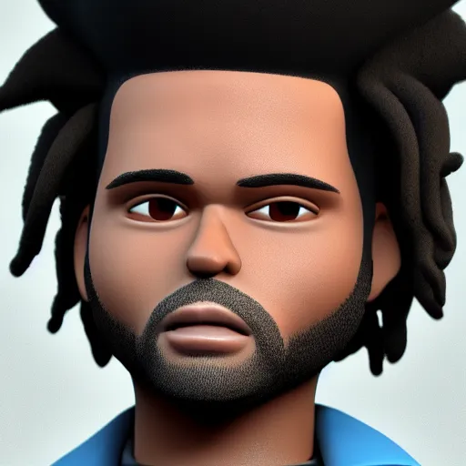 Prompt: 3 d model of the weeknd, in the style of pixar animation, octane render, ultra detailed, 3 d character model