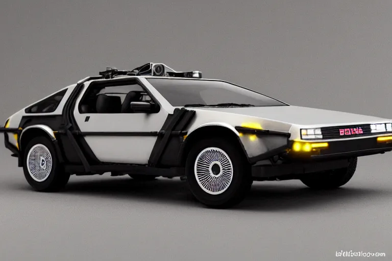 Image similar to cyberpunk 1 9 2 2 delorean