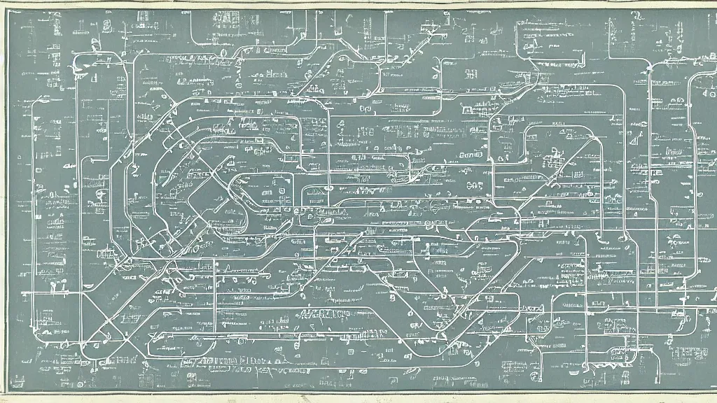 Image similar to blueprint marked hell subway map