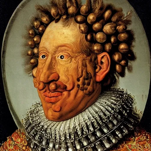 Image similar to portrait of king charles the 4 th by arcimboldo