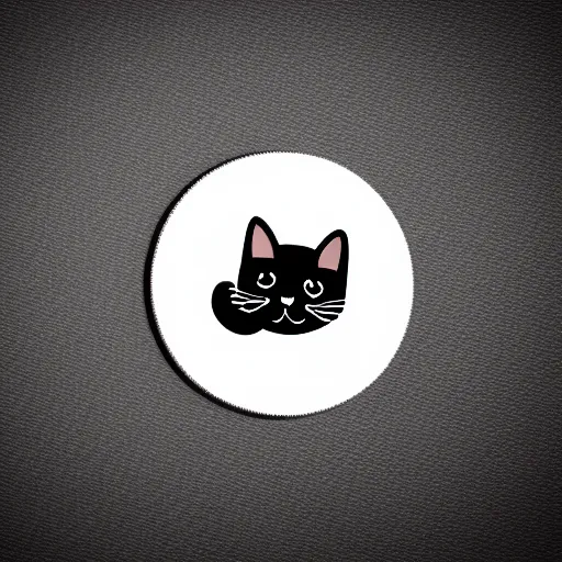 Prompt: Professional logo. Cat with a coin. Abstract, Pictorial.